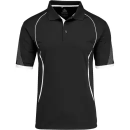 Mens Razor Golf Shirt Black
